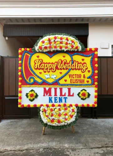 Papan Bunga Pernikahan belitung selatan